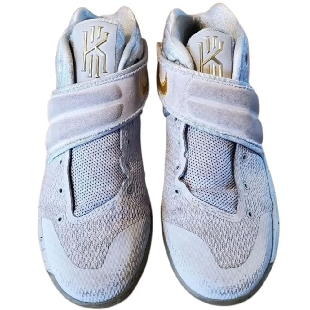 Nike Kyrie 2 Touch Factor Sneakers 6Y Gray Gold Basketball Shoes
